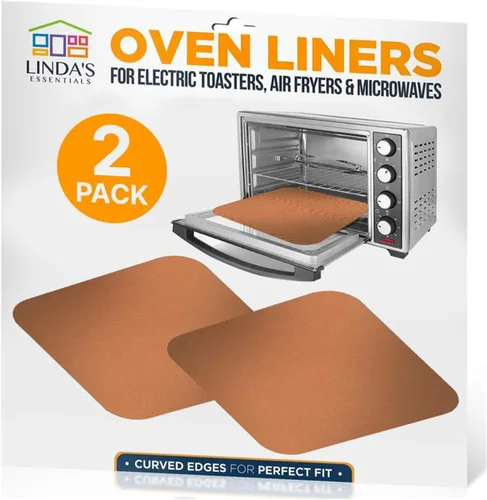Vista 14 de Revestimientos para horno tostador para la parte inferior del horno (paquete de 2) revestimientos reutilizables antiadherentes resistentes al calor