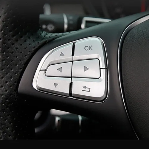 Vista 3 de Riloer Kit de decoración para el interior del automóvil compatible con Mercedes Benz GLA CLA GLS GLE CLS SL A B estilo flecha