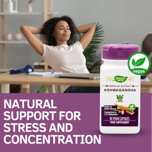 Vista 4 de Nature's Way - Ashwagandha, 60 cápsulas vegetales