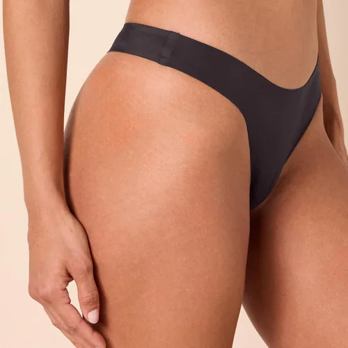 Vista 3 de Tienda Essentials Tanga elástica sin costuras para mujer, paquete de 4