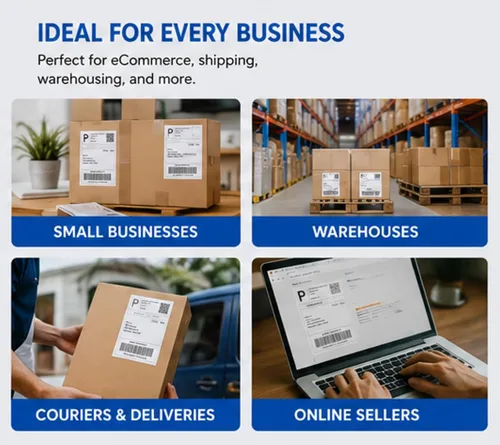 Vista 7 de Papel de etiquetas de 4 x 6, etiquetas de envío térmico directo