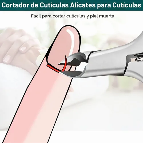Vista 6 de CGBE - Cortadora de cutículas profesional, acero inoxidable Negro