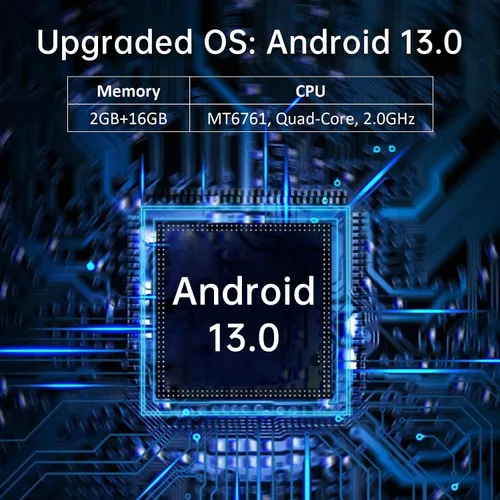 Vista 3 de Bisofice PDA portátil 4G POS Android 13.0 impresora de recibos 2GB+16GB, cámara 5M, escáner de código de barras 1D 2D, conexión de red completa