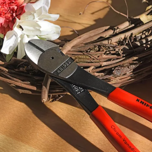 Vista 3 de KNIPEX - 74 01 250 Herramientas SBA - Cortadores diagonales de alto apalancamiento (7401250SBA), 10 pulgadas alicates de corte lateral