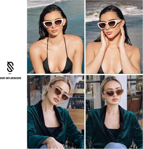 Vista 3 de SOJOS Gafas de sol polarizadas de ojo de gato lindo de moda para mujer Cateye SJ2237