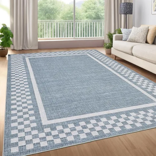 Vista 39 de GarveeHome Alfombra lavable de 5 x 7 pies para sala de estar, alfombra Beige festoneado