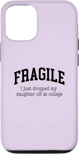 Vista 26 de Frágil - Carcasa para iPhone 16 con texto en inglés "I Just Ddrops My Daughter Off at College Parents