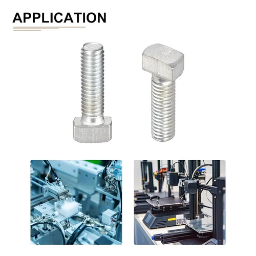 Vista 4 de DTGN Tornillo deslizante con ranura en T M6x16mm (DXL), 5 unidades, bueno para la industria de la construcción, pernos de riel en T chapados en zinc