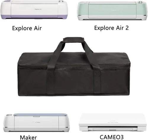 Vista 4 de YELAIYEHAO Bolsa de transporte compatible con Cricut Explore Air y Maker, bolsa impermeable compatible con Cricut Explore Air y suministros