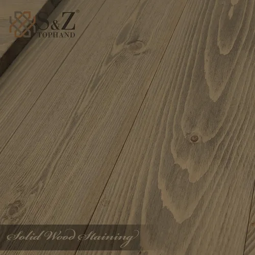 Vista 5 de S&Z TOPHAND® Puerta de granero de pino nudoso gris elefante de 20 x 84 pulgadas con kit de herrajes deslizantes de 4 pies/mango de doble cara/madera