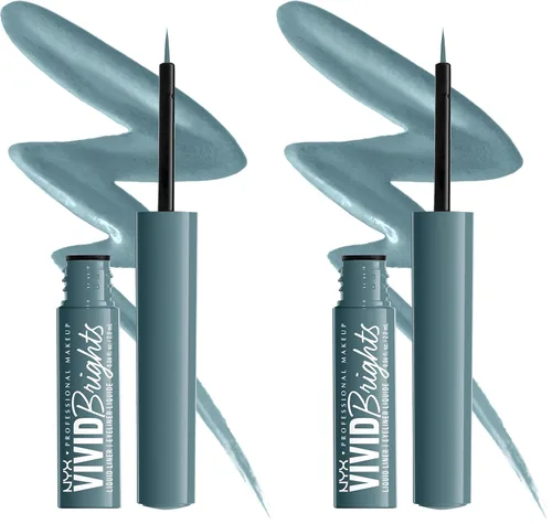 Vista 20 de NYX PROFESSIONAL MAKEUP Vivid Brights - Delineador líquido resistente a las manchas con punta precisa, Cobalt Crush 05 Cobalt Crush