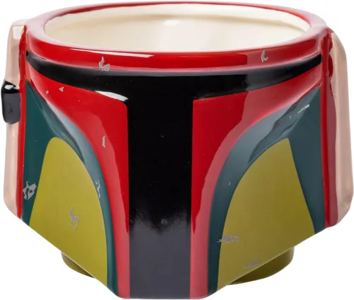 Vista 11 de Silver Buffalo - Taza de cerámica esculpida 3D de Star Wars The Mandalorian Child Seated, 591 ml (20 oz)