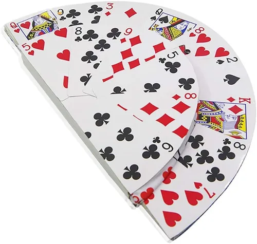 Vista 2 de Enjoyer - Tarjeta plegable para fanáticos a tarjetas, sombrero de copa, trucos mágicos, ilusiones de escenario, accesorios de comedia, accesorios