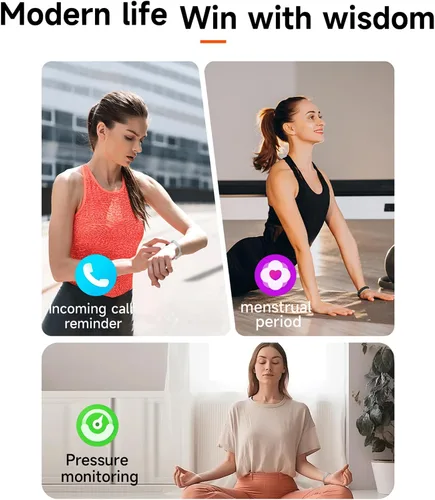 Vista 7 de Pulsera inteligente de salud, regalos para mujeres y hombres, regalos de elefante blanco, seguimiento de actividad y fitness, frecuencia cardíaca