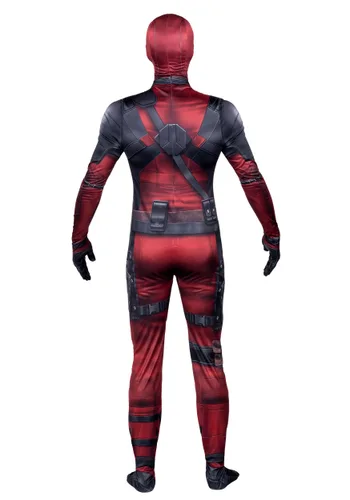 Vista 4 de Disfraz Marvel Deadpool Zentai para Hombre Multicolor