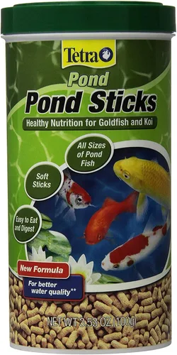 Vista 13 de Palos de estanque TetraPond, alimento para peces de estanque, para peces dorados y Koi, 1.72 libras Healthy Daily Diet For All Pond Fish, Easy To