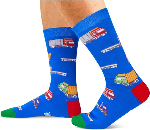 Vista 2 de Zmart Men Women Funny Gifts Trucker Gifts Tractor Gifts, Unisex Funny Socks Truck Socks Tractor Socks
