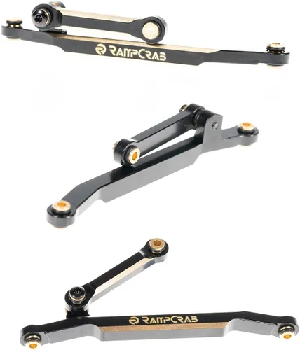Vista 2 de Eslabones de dirección de latón para FCX24, juego de varillas de dirección para FMS FCX24, apto para 1/24 RC Crawler Car FCX24 Power Wagon Butcher