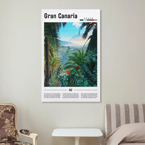Vista 7 de Gran Canaria Travel Print,Gran Canaria Poster Print,Gran Canaria Travel Gift,SPAIN Print Poster for Room Aesthetics Canvas Wall Art Poster And Print