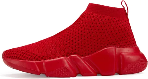 Vista 2 de CHUI Zapatos deportivos de moda para niños y niñas, zapatos altos sin cordones para niños