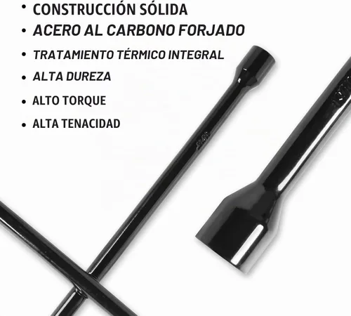 Vista 7 de [Usado] Torin Llave universal de hierro para neumáticos de servicio pesado de 16 pulgadas Llave de llanta de 4 vías