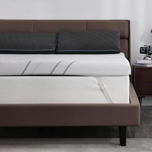 Vista 9 de WEUP Extra Firm Twin Mattress Topper, Bamboo Charcoal Infusion, Skin-Friendly, CertiPUR-US Certified - 2-Layer Support Topper (3-4" Thick)