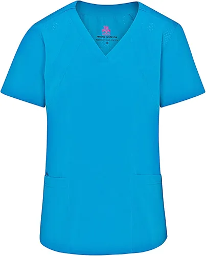 Vista 21 de Natural Uniforms Conjunto de ropa quirúrgica elástica para mujer con tallas regulares y pequeñas