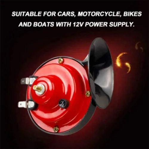 Vista 4 de Bocina de tren de 300 dB para camiones de aire fuerte, cuerno de caracol eléctrico, cuerno de caracol de motocicleta para automóvil y motocicleta