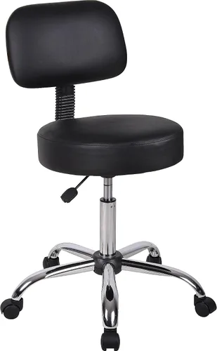 Vista 7 de Taburete médico Boss Office Products, cómodo, en color beige, Madera, Beige
