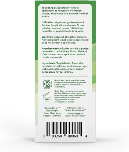 Vista 2 de Good Clean Love - Lubricante Almost Naked de 1,5 onzas fluidas, Verde, 1