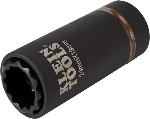 Vista 11 de Klein Tools Toma de impacto, métrica, unidad de 1/2 pulgada, enchufes profundos de 12 puntos
