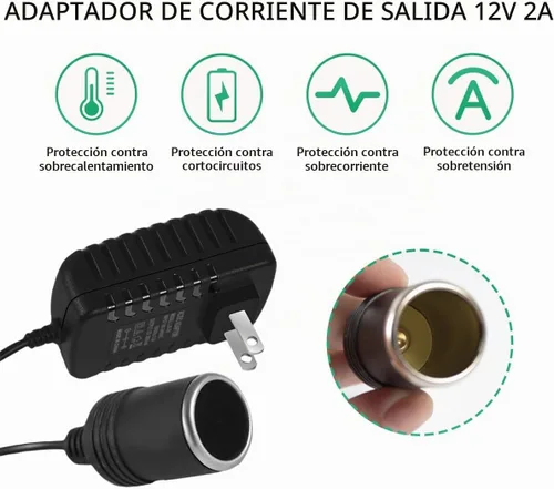Vista 3 de Ohleats Convertidor de CA a CC, convertidor de 100-240V a 12V 2A 24W AC/DC, transformador de adaptador de fuente de alimentación CA/CC automático