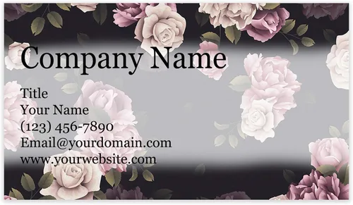 Vista 18 de Tarjetas de visita personalizadas con diseño floral de 3.5 x 2 pulgadas, cartulina reciclada o mate, 100% fabricadas en los Estados Unidos, más