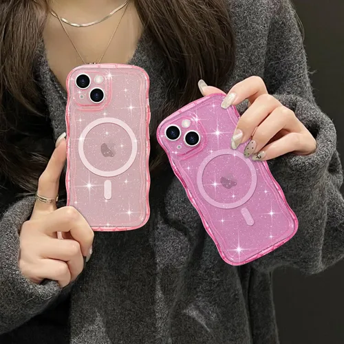 Vista 55 de Pepmune Funda magnética para iPhone 17 Pro Max, color rosa