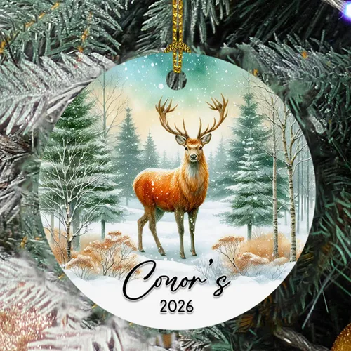 Vista 17 de Adorno de cristal de Navidad personalizado con nombre, muñeco de nieve personalizado para árbol de Navidad 2025, nuevo adorno de Navidad para bebé