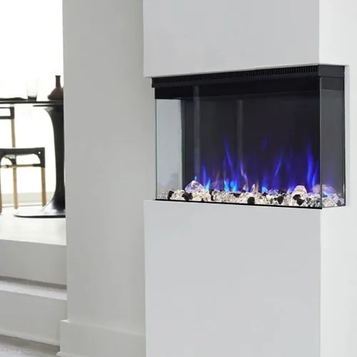 Vista 3 de Touchstone Sideline Infinity Pro Chimenea Eléctrica Inteligente de 3 Lados de 40" Habilitada para WiFi - 80064 - Empotrada - 6 Colores de Llama