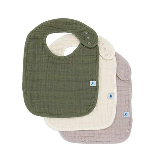 Vista 20 de Little Unicorn Paquete de 3 baberos clásicos de alta calidad, ajustable a medida que crece el bebé, tela suave en la piel, ideal para los que comen