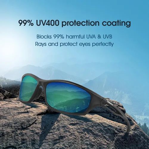Vista 2 de Duduma Polarized Sports Sunglasses for Men Women Running Cycling Fishing Golf Driving Shades Sun Glasses Tr90
