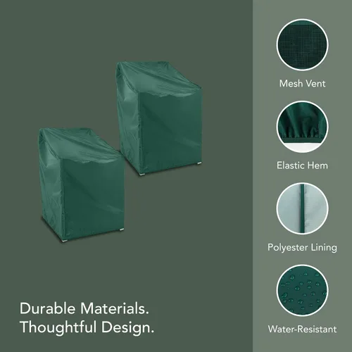 Vista 3 de Covermates Funda clásica para silla de exterior, paquete de 2, 30 pulgadas de ancho x 38 pulgadas de profundidad x 36 pulgadas de alto, resistente