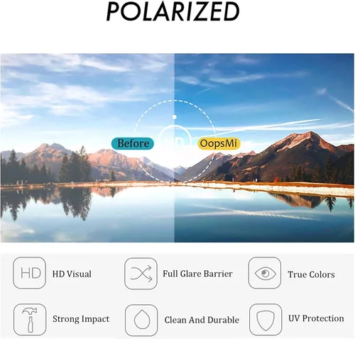 Vista 5 de YUEBAJUN Gafas de sol polarizadas con clip, paquete de 4 unidades, sin montura y antirreflejos, protección UV para gafas graduadas, mujeres y hombres