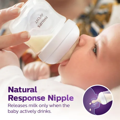 Vista 6 de Philips AVENT Chupones naturales sin BPA de flujo rápido, paquete de 2
