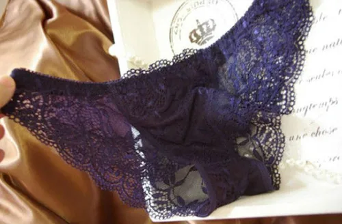 Vista 5 de Conjunto de brasier push up de encaje sólido para mujer, albaricoque, azul marino