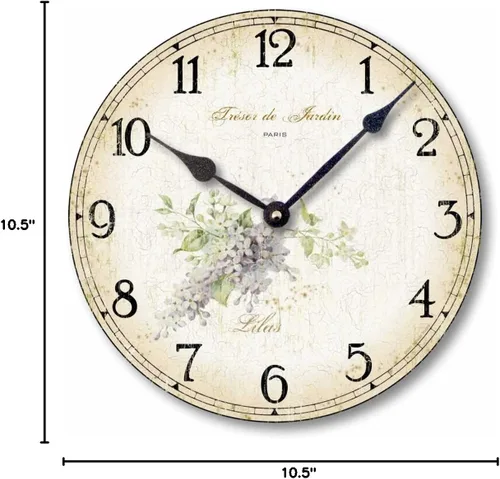 Vista 3 de Artículo C2000 Vintage Shabby Chic Estilo 10.5 Pulgadas Lilas Reloj