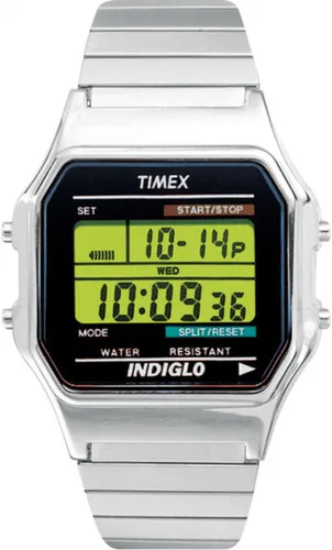 Vista 9 de Timex Reloj digital clásico de 34 mm, para hombre