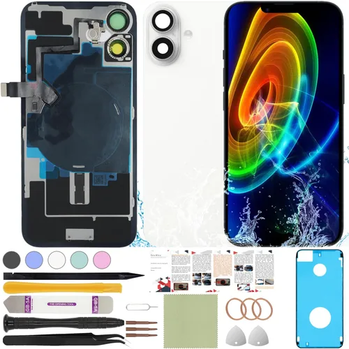 Vista 8 de Funda trasera de repuesto compatible con iPhone 8 de 4.7" + Herramientas profesionales (Gris espacial) Incluye herramientas profesionales, cinta