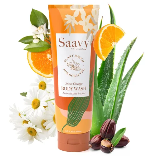 Vista 14 de Saavy Naturals Gel de baño Gel de ducha vegano sin gluten Jabón corporal natural y orgánico 8 onzas (rosa búlgara)