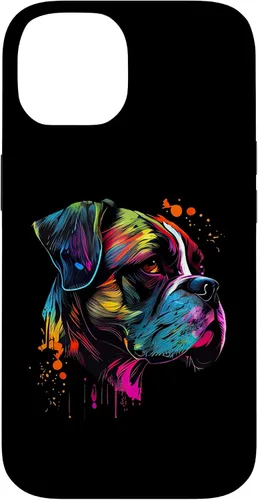 Vista 4 de Boxer Dog Lovers Pop Art Design Cute Boxer Dog Case for iPhone 16