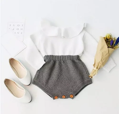 Vista 23 de ZAXARRA Suéter de bebé niña mameluco suéter de punto bordado flor sudadera mameluco ropa de otoño infantil