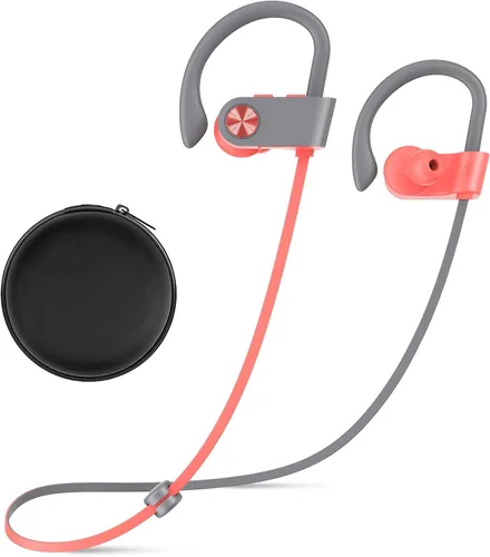 Vista 9 de Auriculares Bluetooth, Bluetooth 5.3 IPX7, impermeables, inalámbricos, deportivos, para gimnasio, 16 horas de reproducción, auriculares para correr