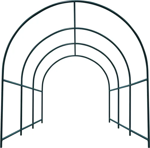 Vista 15 de YardGrow Greenhouse Frames for Larger Hot Garden House Support Arch Frame Climbing Plants/Flowers/Vegetables Outdoor (8.2x7x7.2 FT)